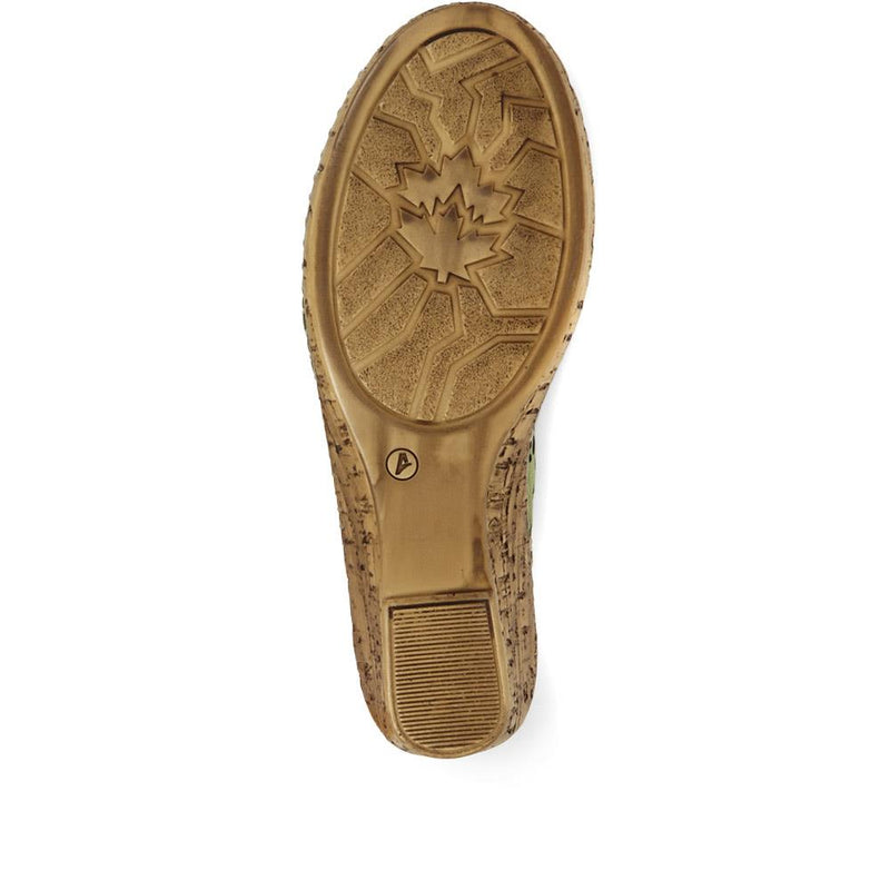Leather Slingback Sandals - OZAR35001 / 322 282