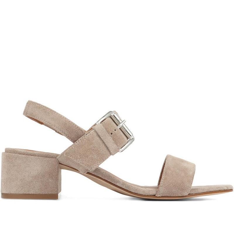 Charlee Leather Block Heel Sandals - CHARLEE / 321 989