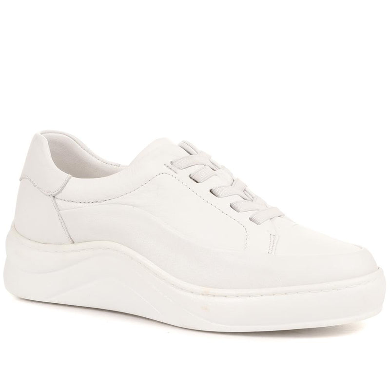 Makenna Leather Platform Trainers - MAKENNA / 322 299