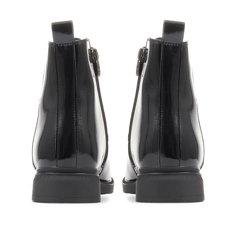 Wide Fit Patent Boots - WLIG36003 / 322 762