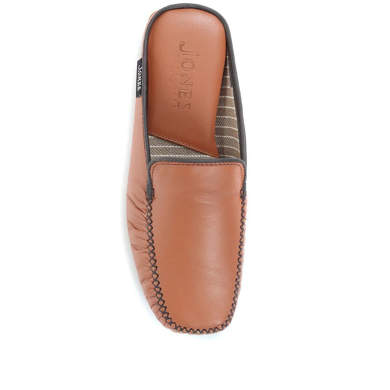 Yarmouth Leather Moccasin Slippers - YARMOUTH / 323 048