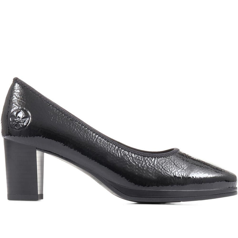 Heeled Leather Court Shoes - RKR36504 / 322 435
