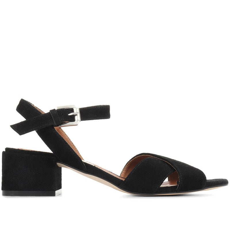 Carrington Suede Block Heel Sandals - CARRINGTON / 321 990