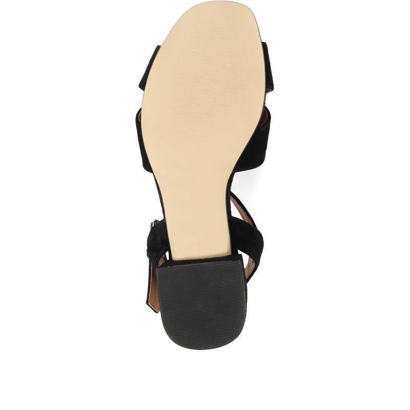Carrington Suede Block Heel Sandals - CARRINGTON / 321 990