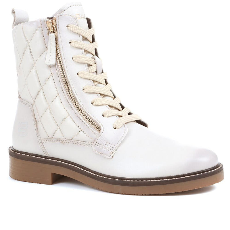 Fiona Lace-Up Leather Ankle Boots - BUG36518 / 322 875