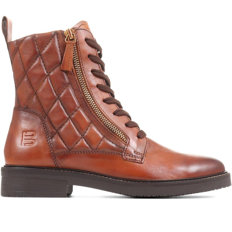 Fiona Lace-Up Leather Ankle Boots - BUG36518 / 322 875