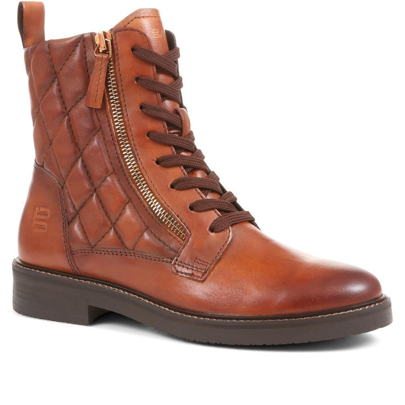 Fiona Lace-Up Leather Ankle Boots - BUG36518 / 322 875