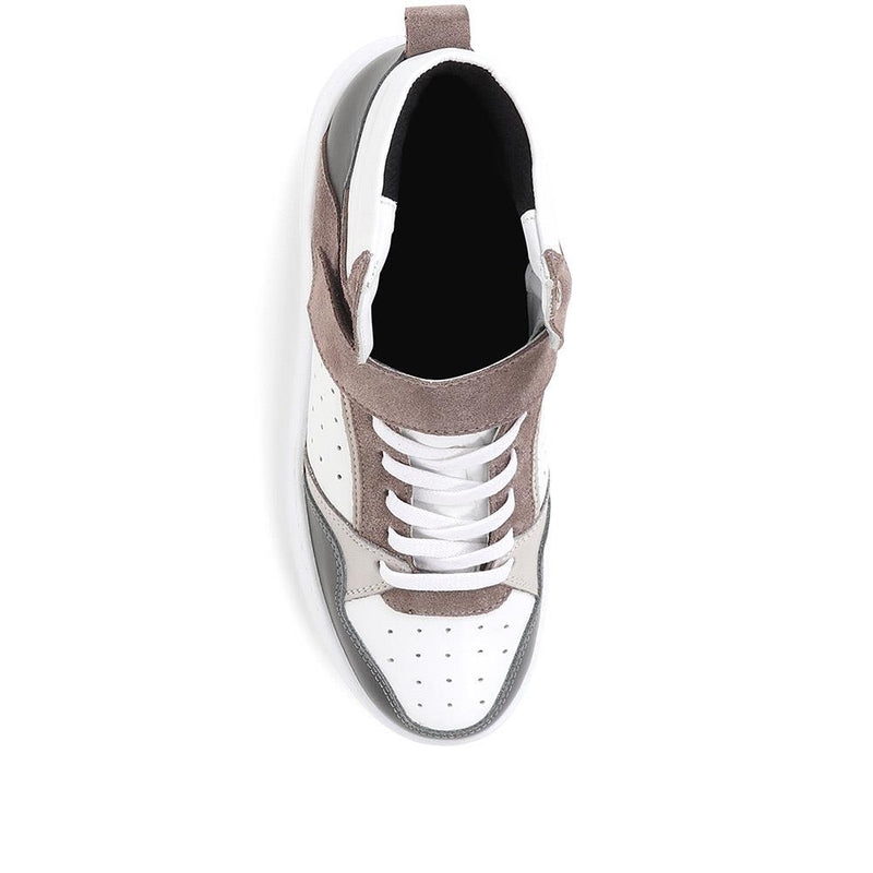 Andra Leather High Top Trainers - ANDRA / 323 090