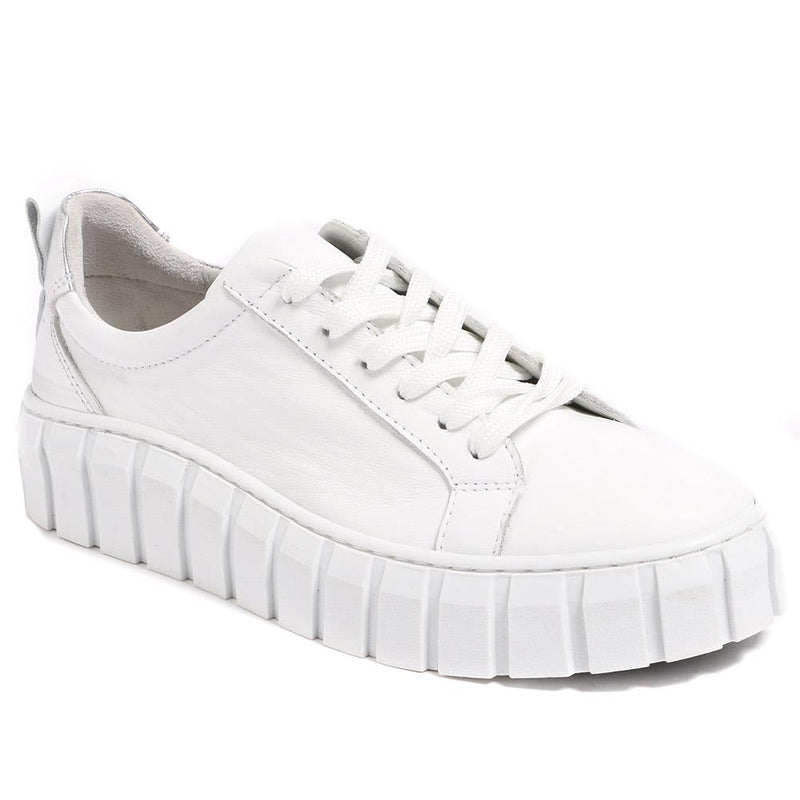 Stefani Leather Platform Trainers - STEFANI / 323 701