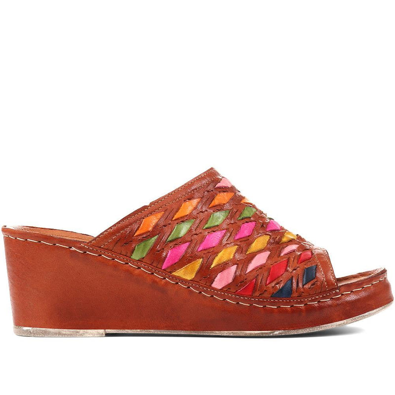 Colourful Leather Wedges - KARY37009 / 323 768