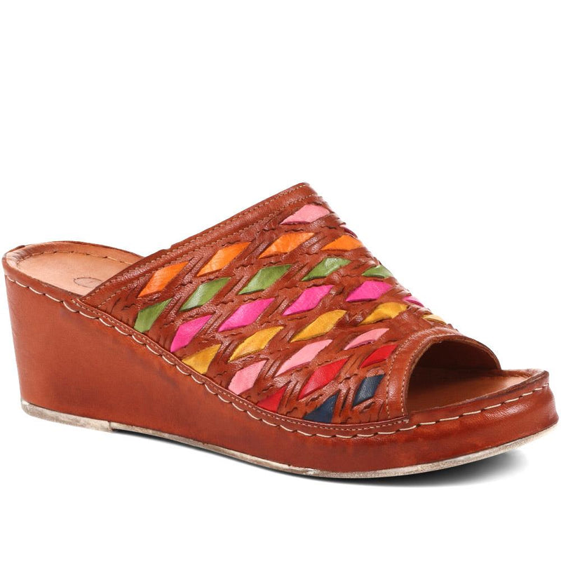 Colourful Leather Wedges - KARY37009 / 323 768