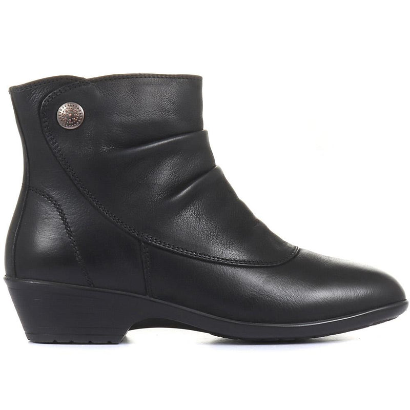Wide Fit Leather Ankle Boots - KF30004 / 316 380