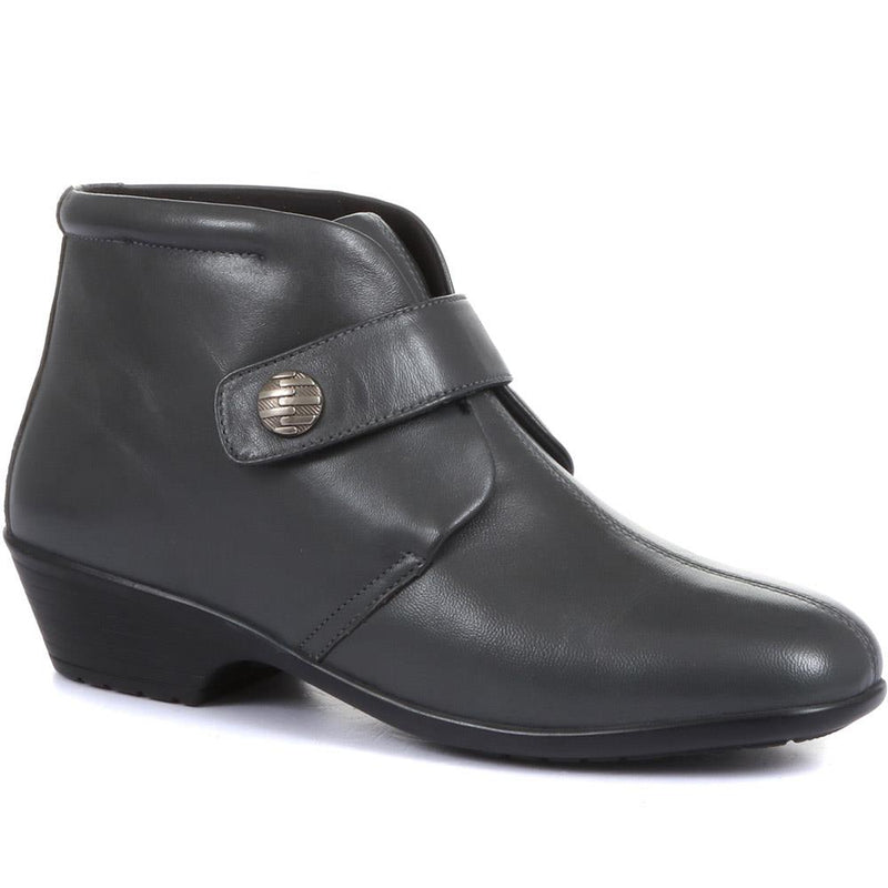 Leather Ankle Boots - KF28026 / 313 332