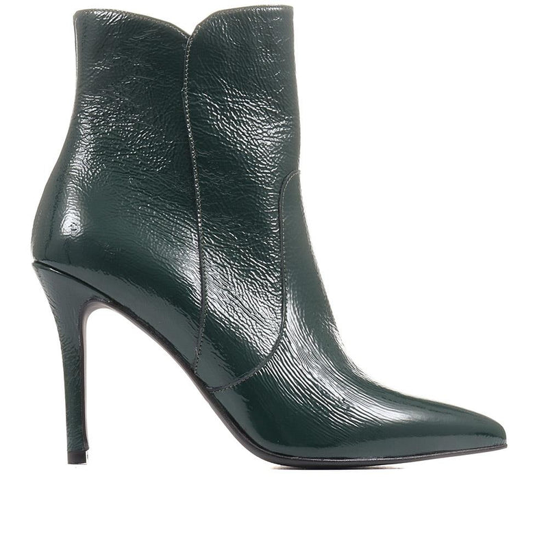 Cadence Heeled Leather Ankle Boots - CADENCE / 322 536