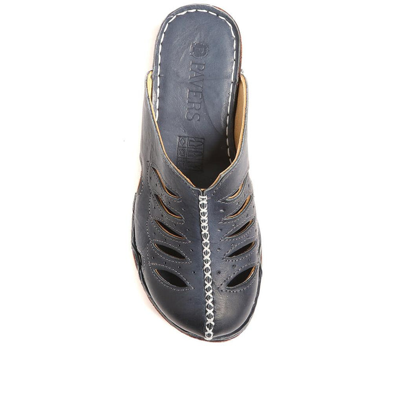 Leather Wedge Clogs - CAY37009 / 323 854