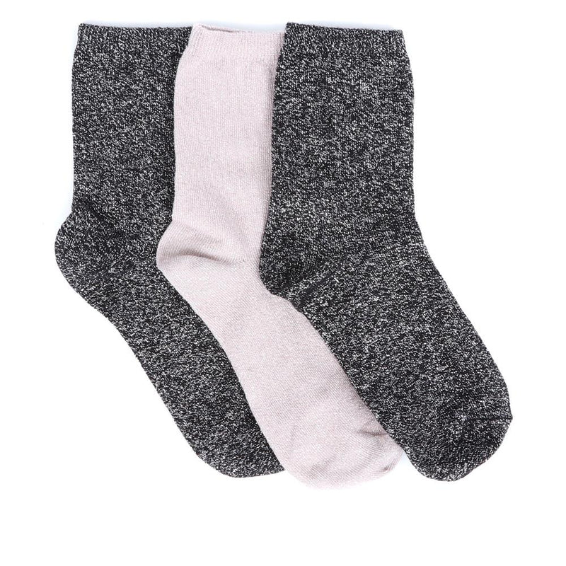 3 Pack Glitter Socks - EKIN36505 / 323 573