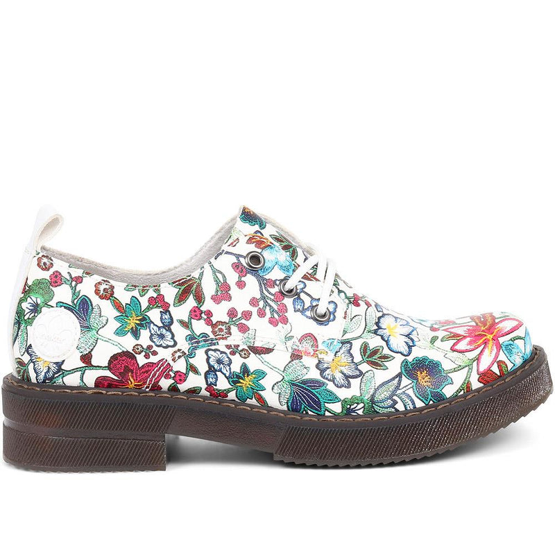 Floral Lace Up Brogues - RKR37511 / 323 715