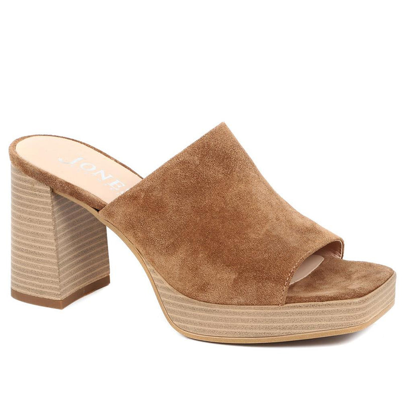 Dominica Leather Heeled Mules - DOMINICA / 323 833