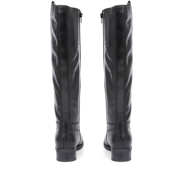 Cinzia Leather Riding Boots - CINZIA / 320 543