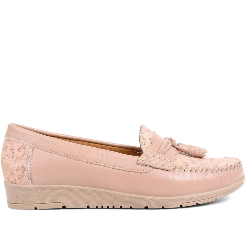 Leather Tassel Loafers - NAP37011 / 323 524