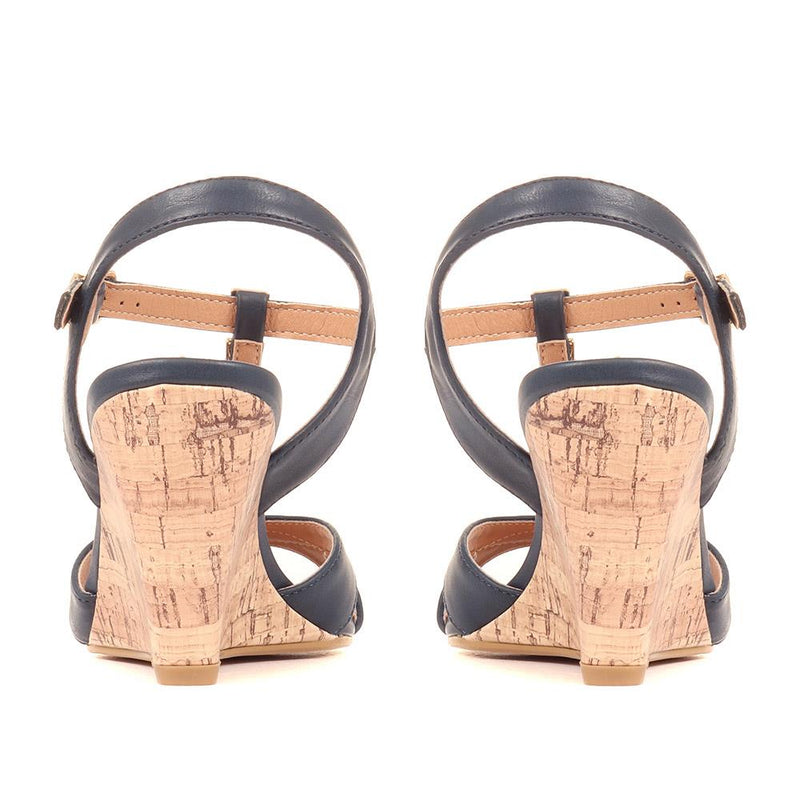 Wedge Heeled Strappy Sandals - BELTRE35009 / 321 893