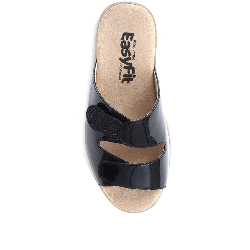 Extra Wide Fit Adjustable Mule Sandals - CLEA / 321 456