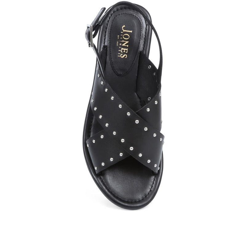 Elda Cross Over Studded Sandals - ELDA / 323 390