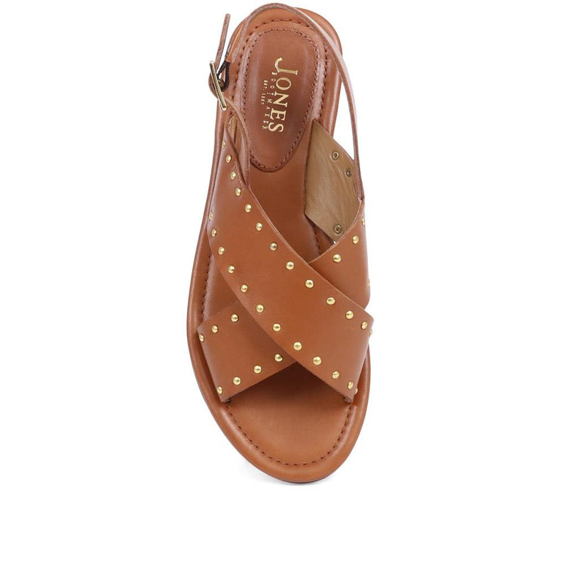 Elda Cross Over Studded Sandals - ELDA / 323 390