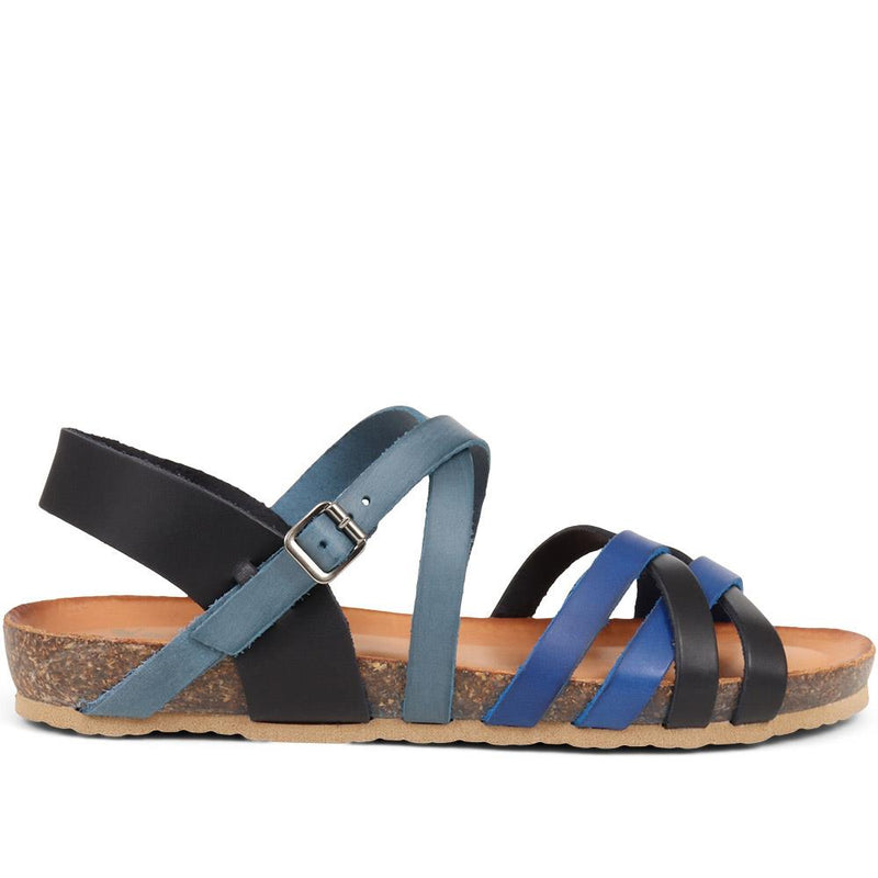 Strappy Leather Sandals - VAN37502 / 323 818