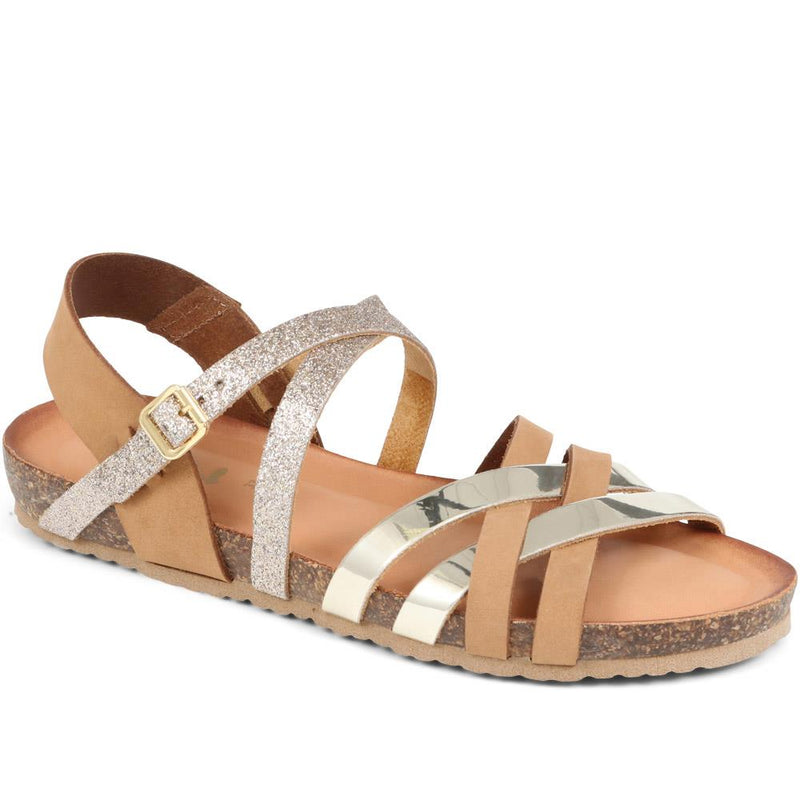 Strappy Leather Sandals - VAN37502 / 323 818