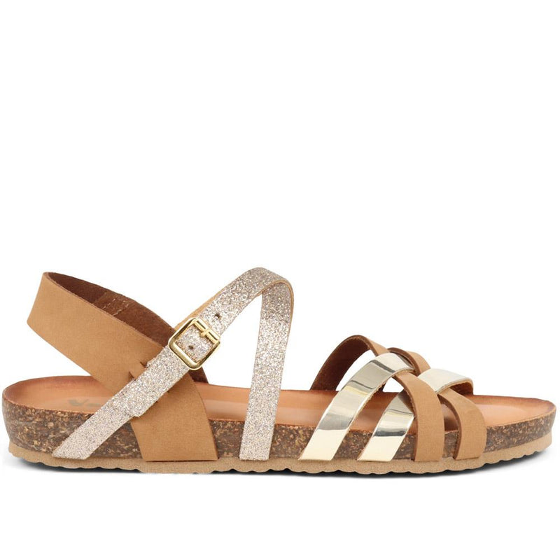 Strappy Leather Sandals - VAN37502 / 323 818