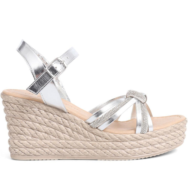 Strappy Wedge Sandals - CLUBS37005 / 323 801