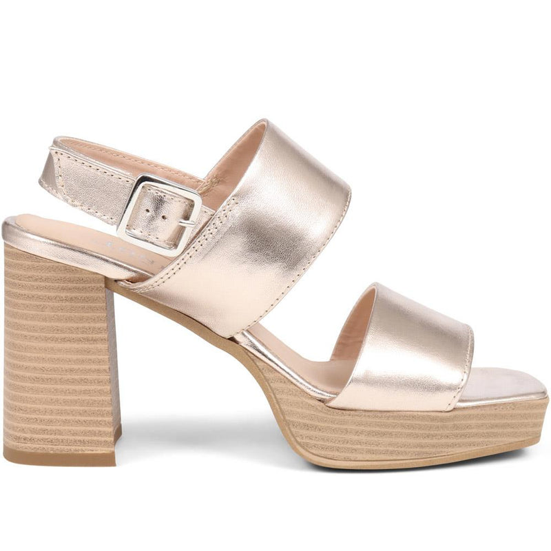 Diona Leather Platform Sandals - DIONA / 323 736