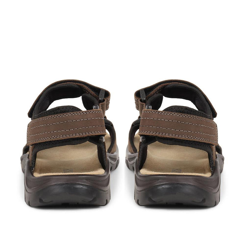 Adjustable Leather Walking Sandals - DDIN37013 / 323 361