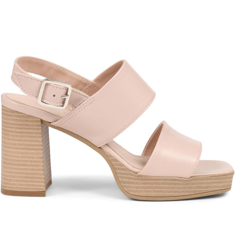 Diona Leather Platform Sandals - DIONA / 323 736