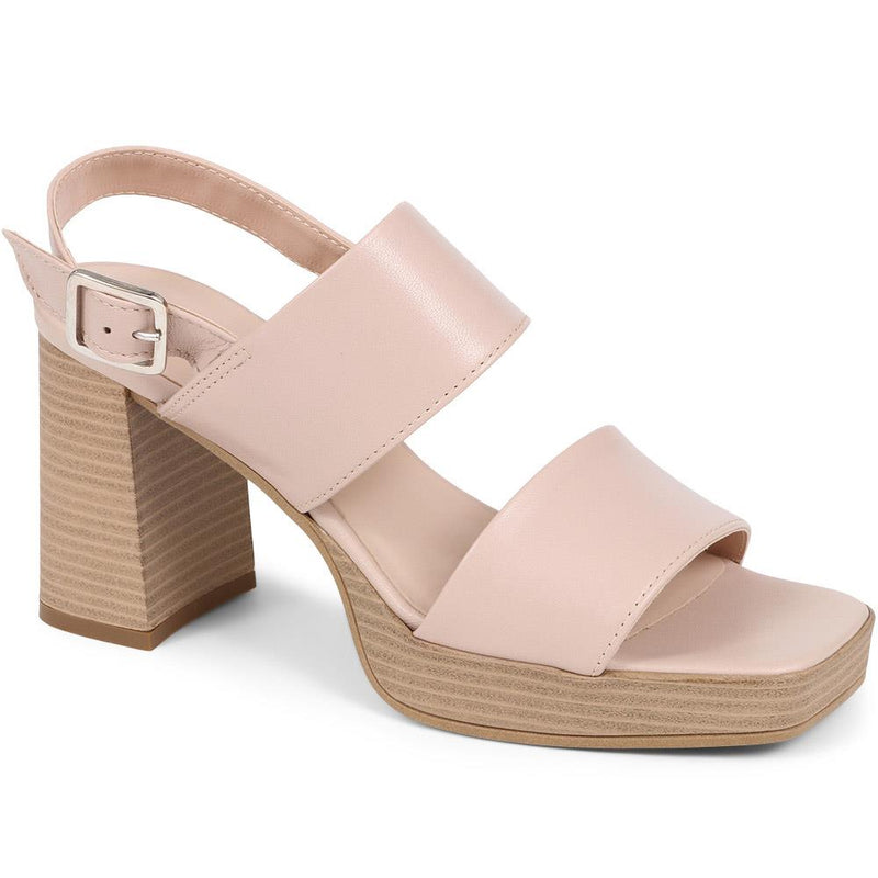 Diona Leather Platform Sandals - DIONA / 323 736