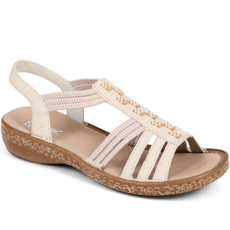 Beaded Slip-on Sandals - RKR37526 / 323 725