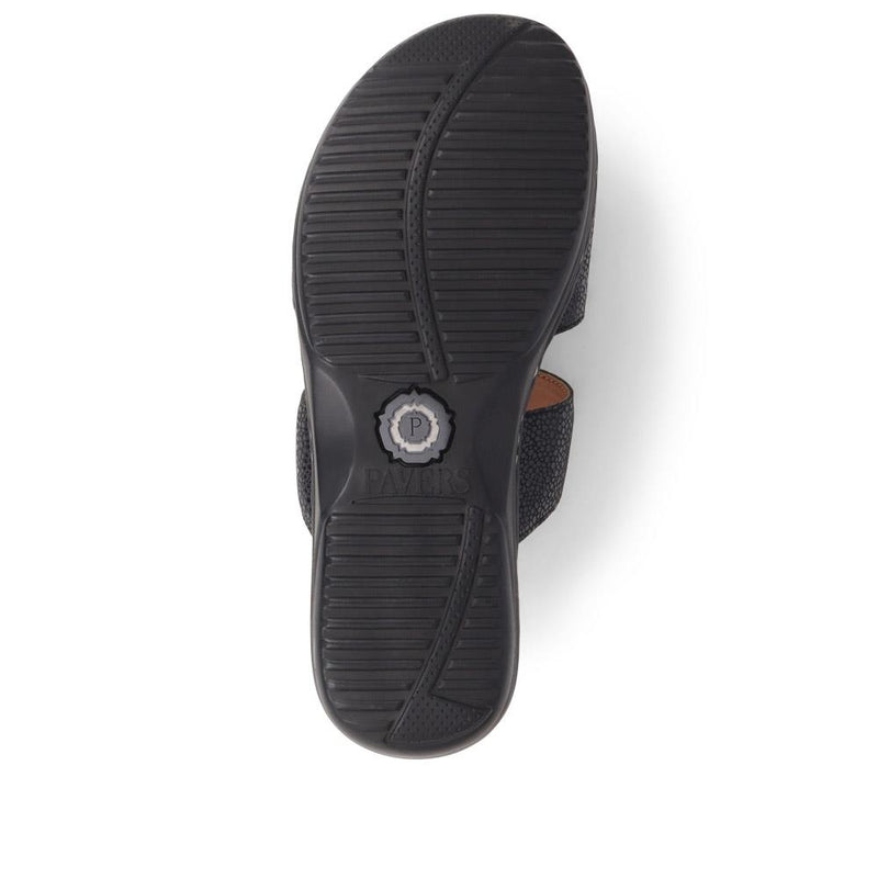 Leather Slip On Sandals - KF37012 / 323 970