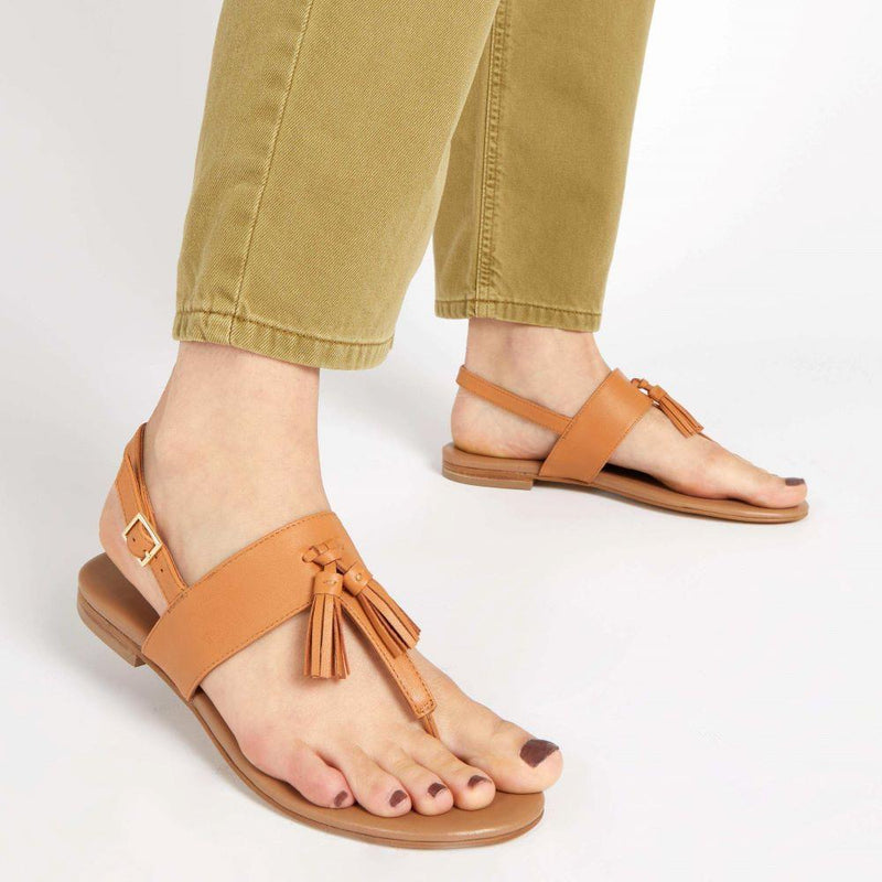 Lizabeth Leather Thong Sandals - LIZABETH / 323 350