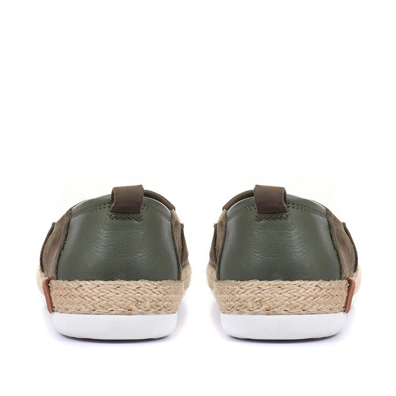 Milan Leather Espadrille Flats - MILAN / 320 085