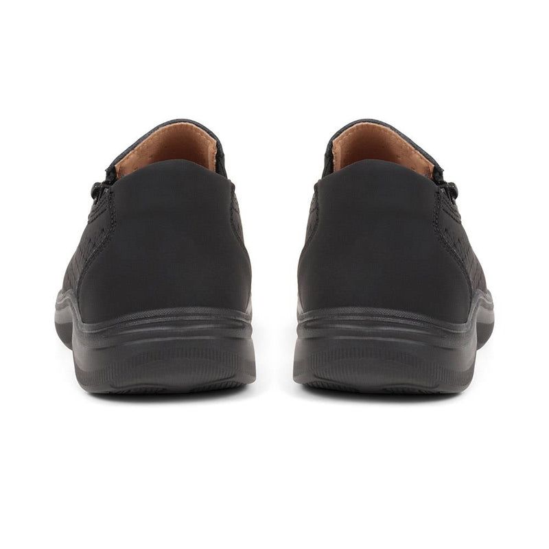 Corissa Extra Wide Leather Slip On Shoes - CORISSA / 324 046