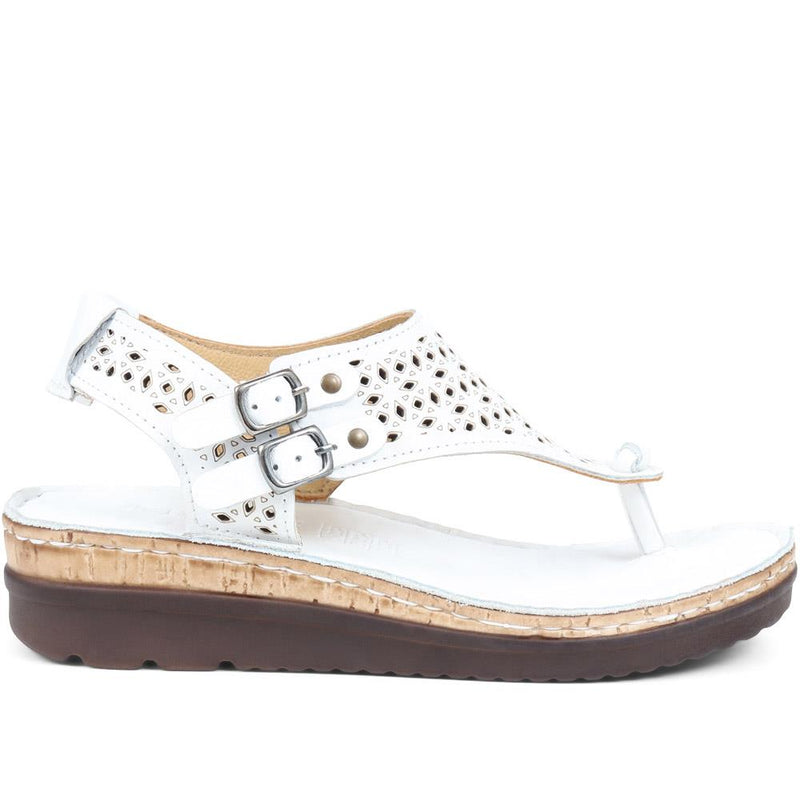 Leather Toe Post Sandals - CAY37011 / 323 931