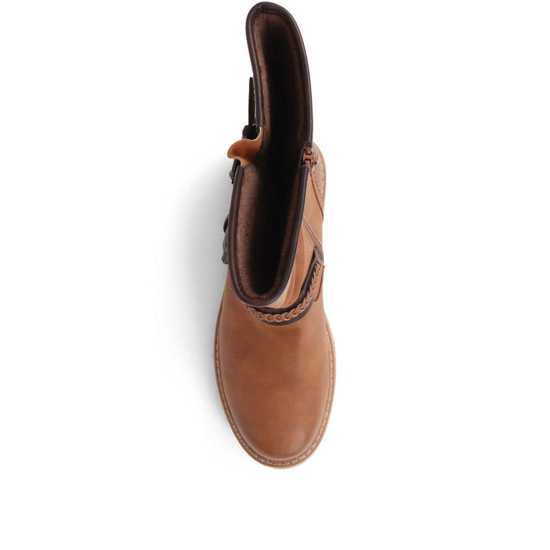 Buckle Mid Calf Boots - TELOO38009 / 324 493