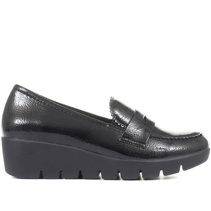 Classic Patent Wedge Loafers - WK34009 / 320 854