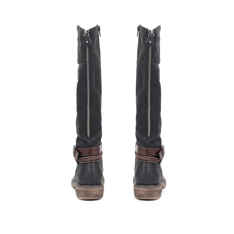 Buckle Detail Smart Boots - WBINS38070 / 324 380