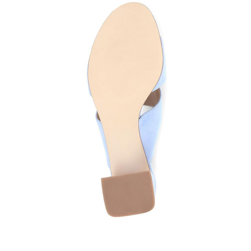 Kennedi Leather Heeled Mule Sandals - KENNEDI / 323 635