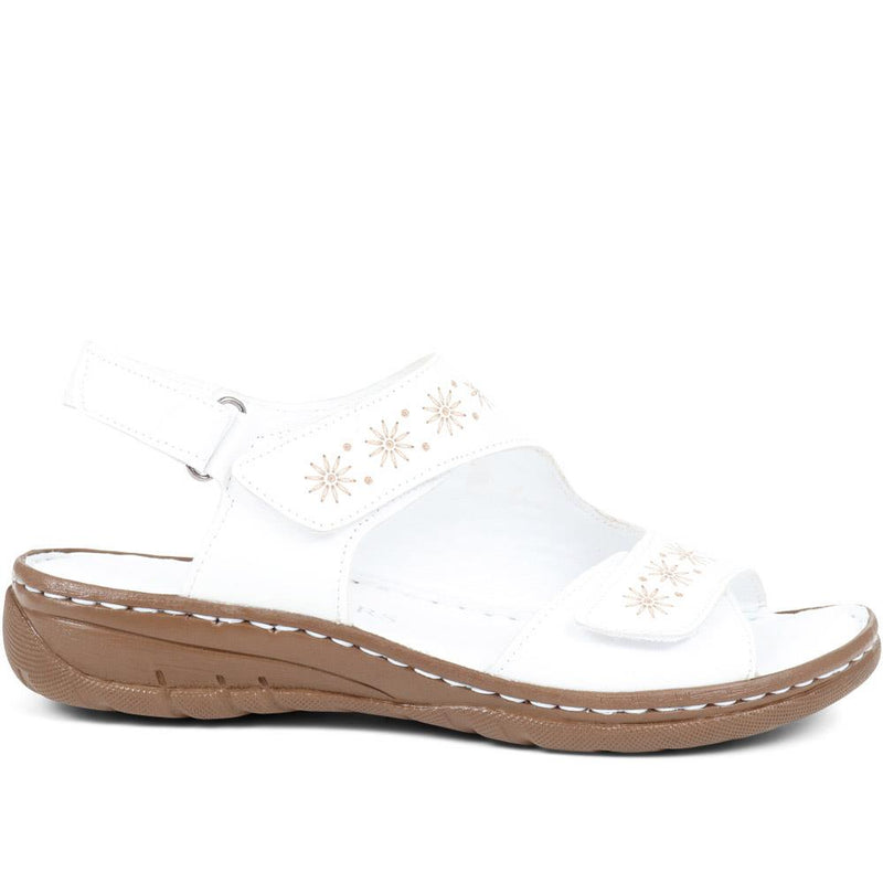 Dual Strap Embellished Sandals - DRTMA37015 / 324 735