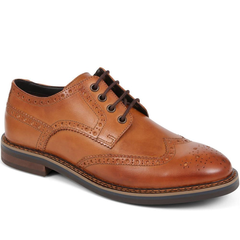 Leather Brogue Shoes - GOPI38001 / 324 128