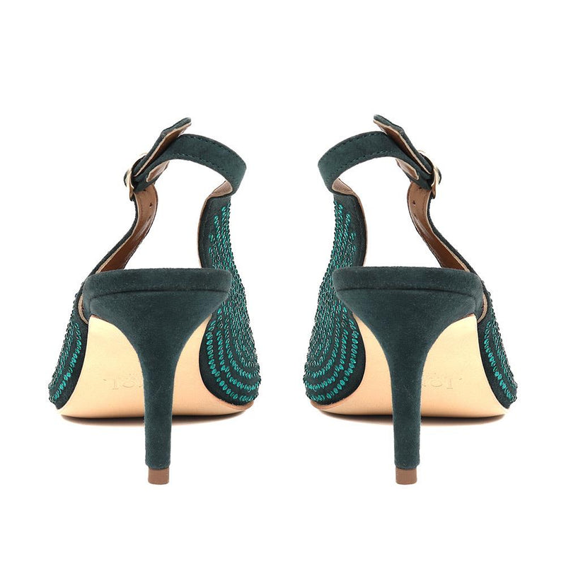 Jewelled Slingback Stiletto Heels - KAMALIA / 324 331