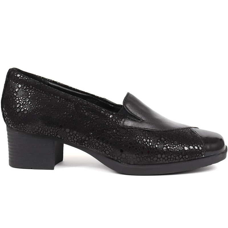 Heeled Leather Loafers - NAP38011 / 324 607